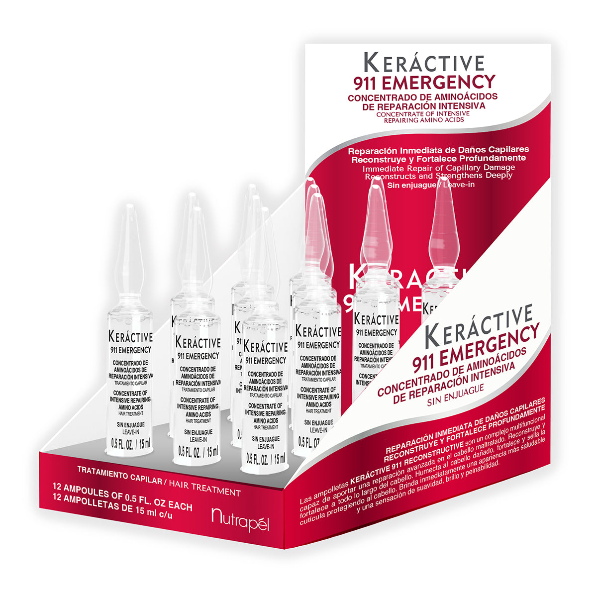 911 AMPOLLETAS 12 PACK KERACTIVE