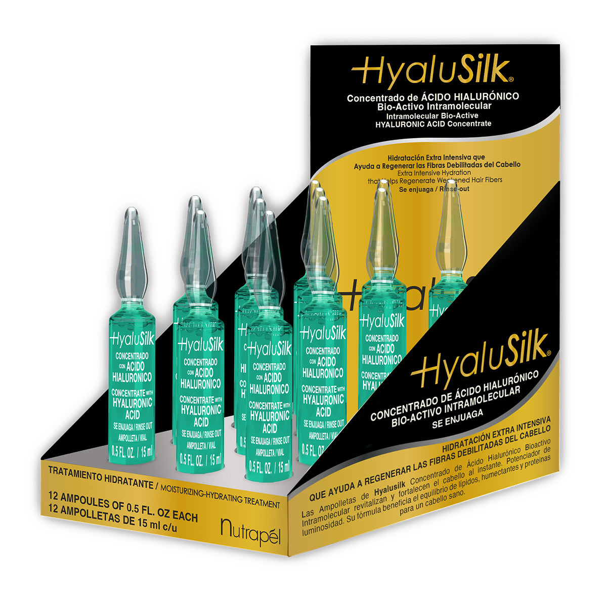 HYALUSILK AMPOLLETAS 12 PACK NUTRAPEL